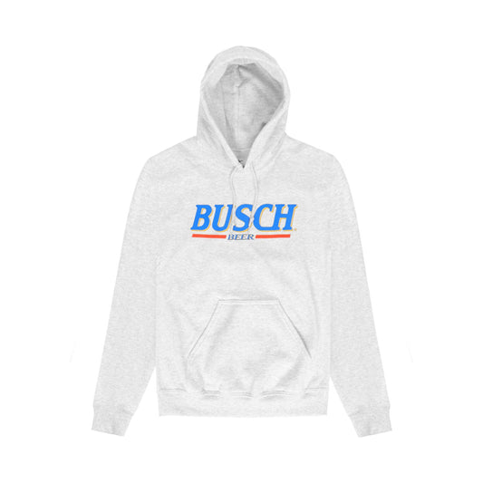 Front of Busch Beer hoodie reto logo