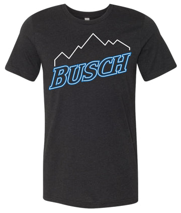 Busch Neon Mountain Men's Black T-Shirt