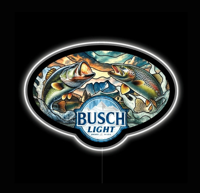 busch beer commercial fish hook in ear Busch Light Fishing LED