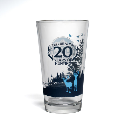 Busch Light 20th Anniversary Hunting Pint