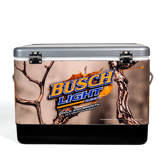 Busch Light Hunting Custom Camo 54qt Cooler