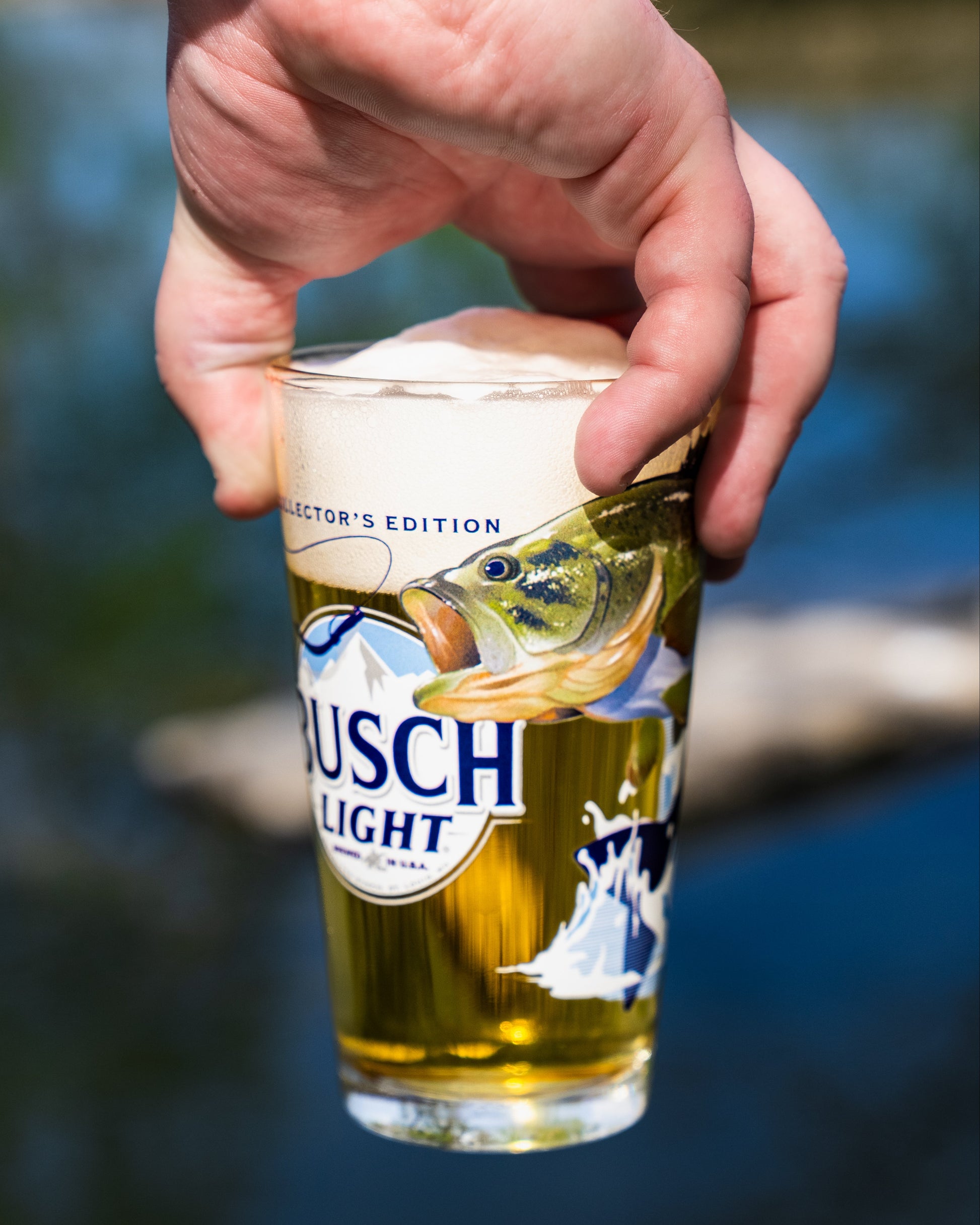 Busch Light Bass Pint Glass