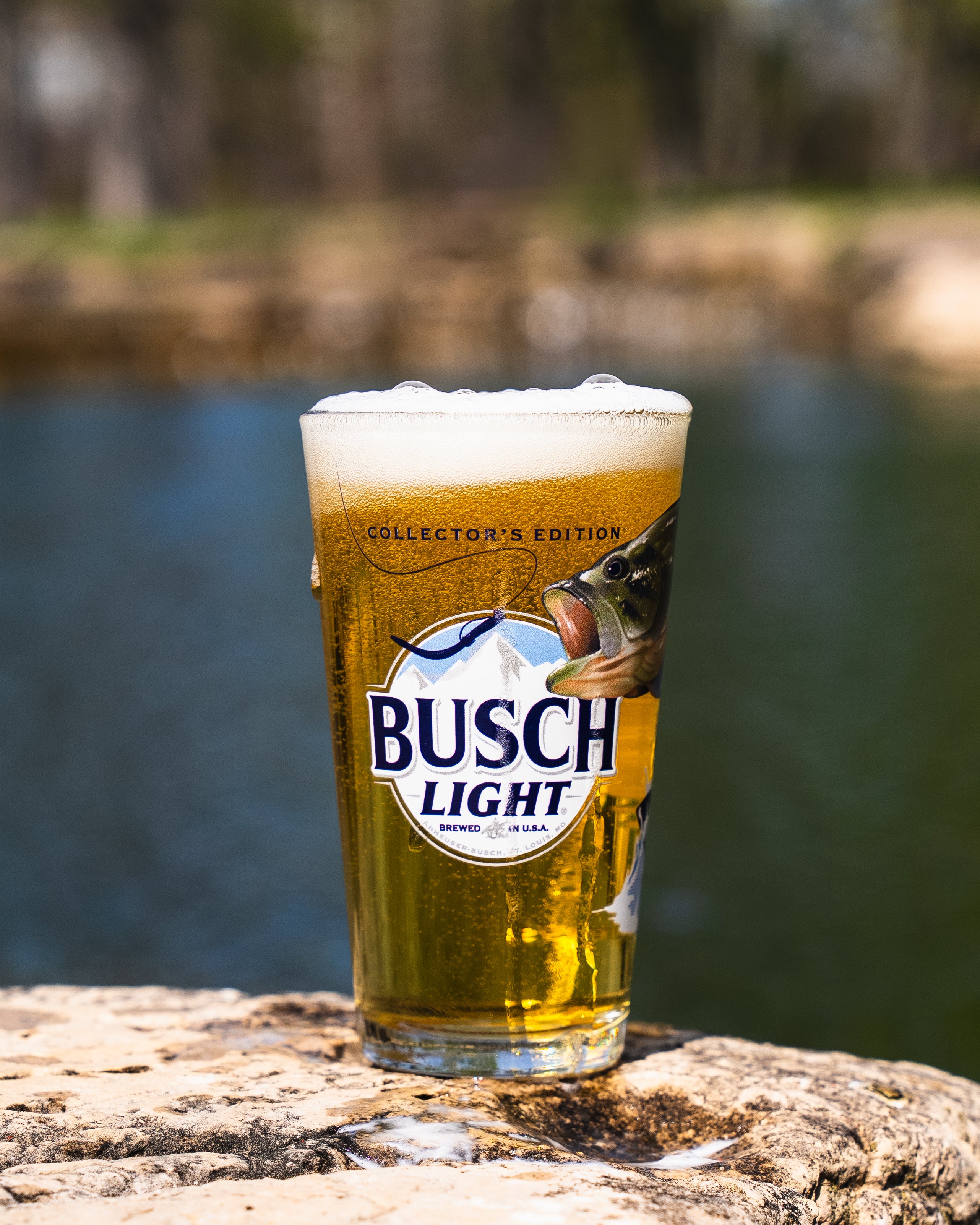 Busch Light Bass Pint Glass