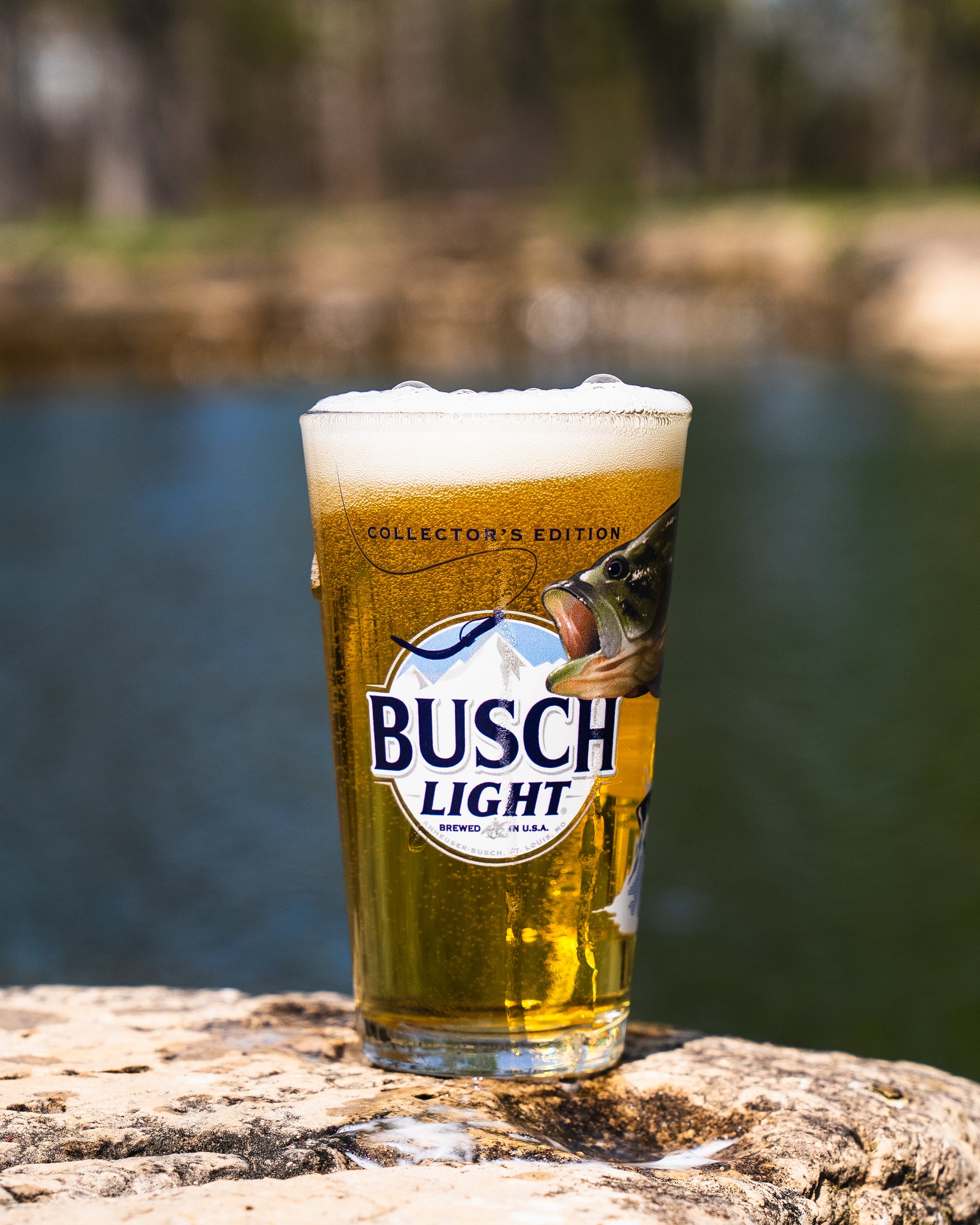 Busch Light Bass Pint Glass