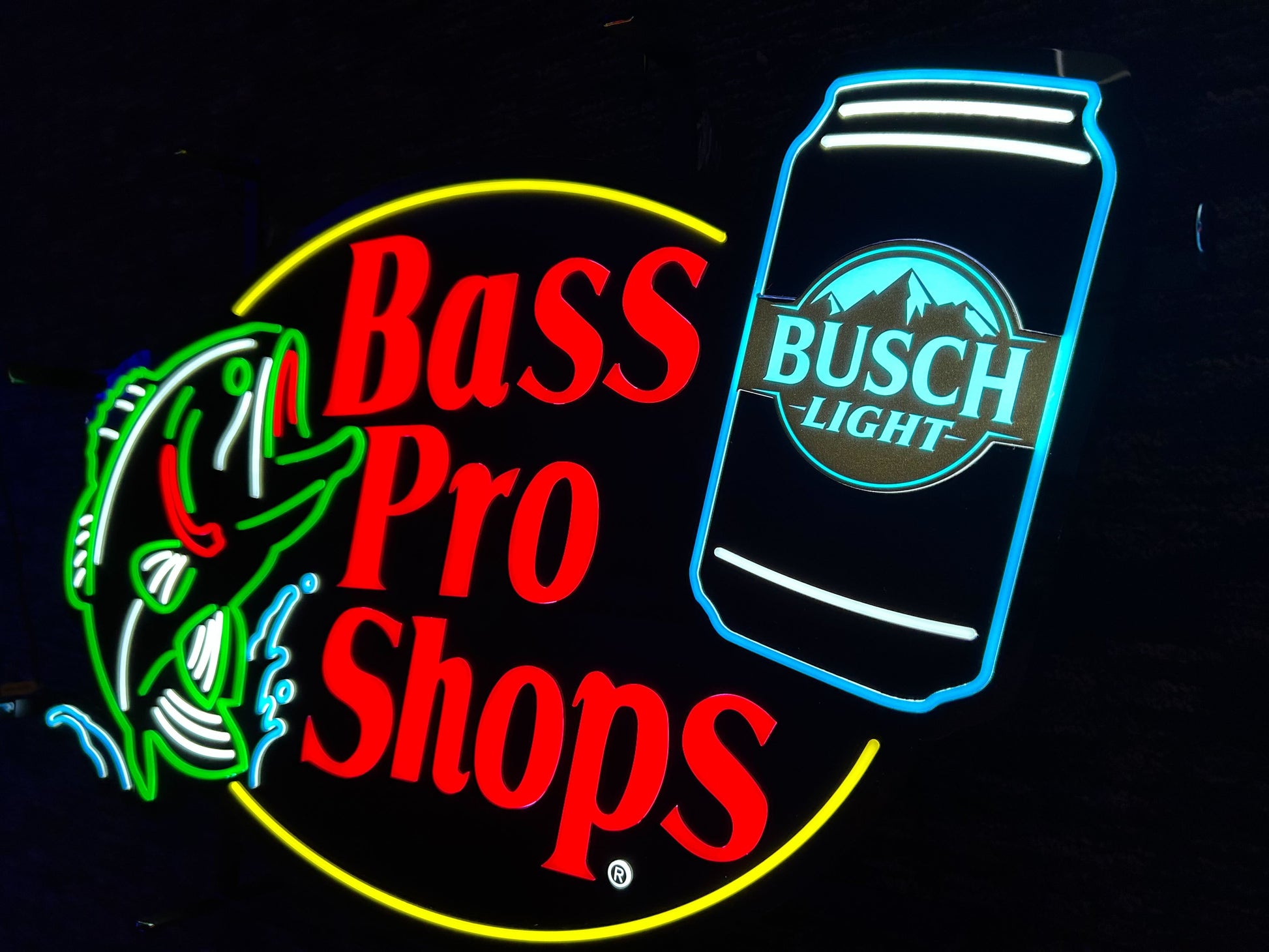 Busch Light x Bass Pro LED Sign