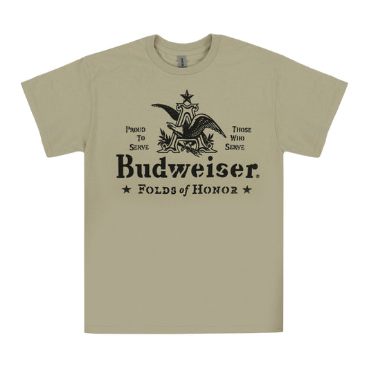 Budweiser Folds of Honor Stencil T-Shirl