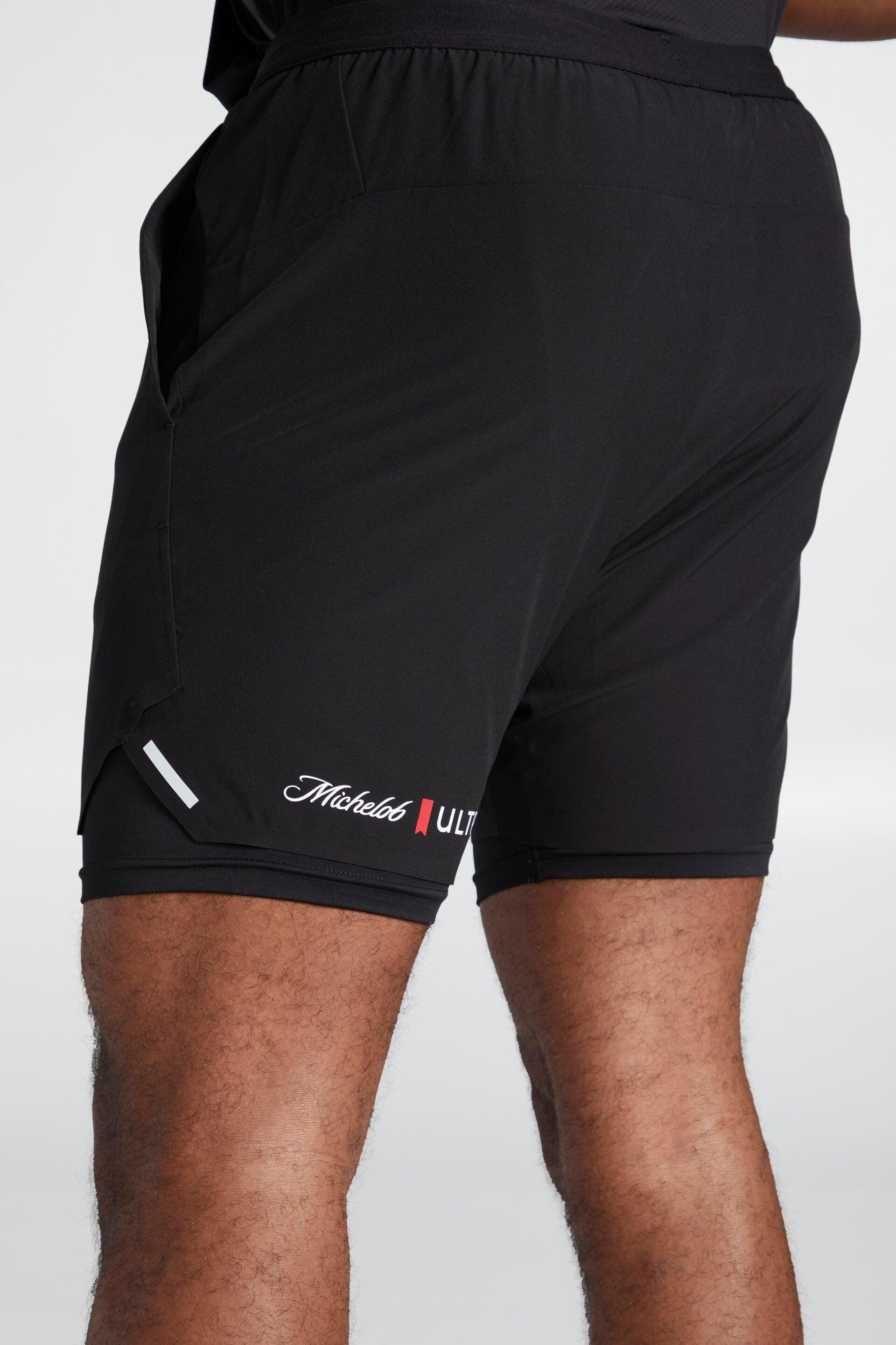 ULTRA x BYLT mens shorts with Michelob ULTRA logo on the back left thigh