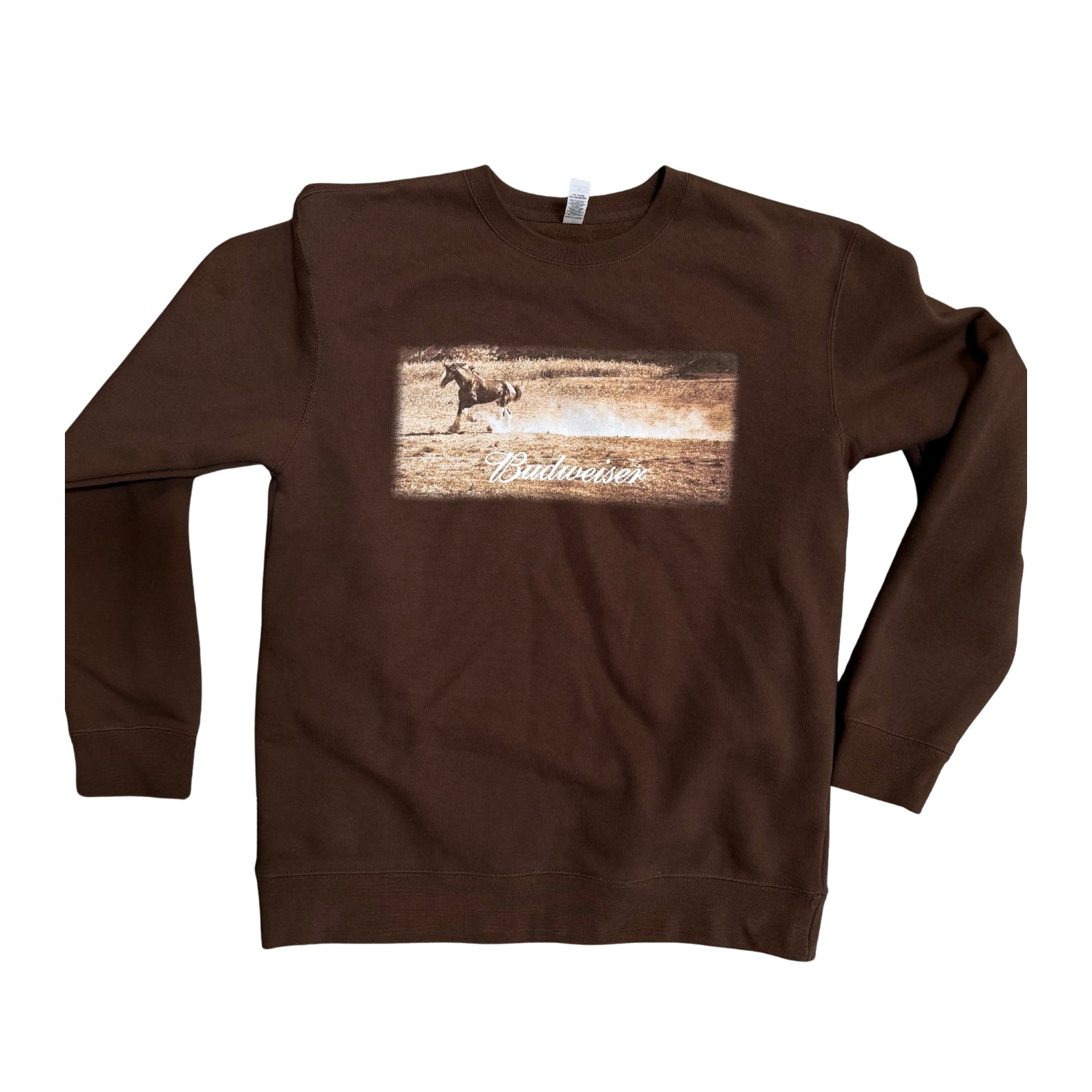 Budweiser Vintage Clydesdale Photo Crewneck
