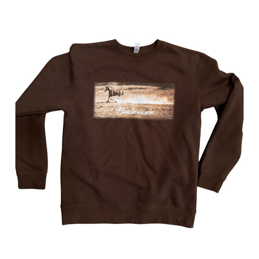 Budweiser Vintage Clydesdale Photo Crewneck