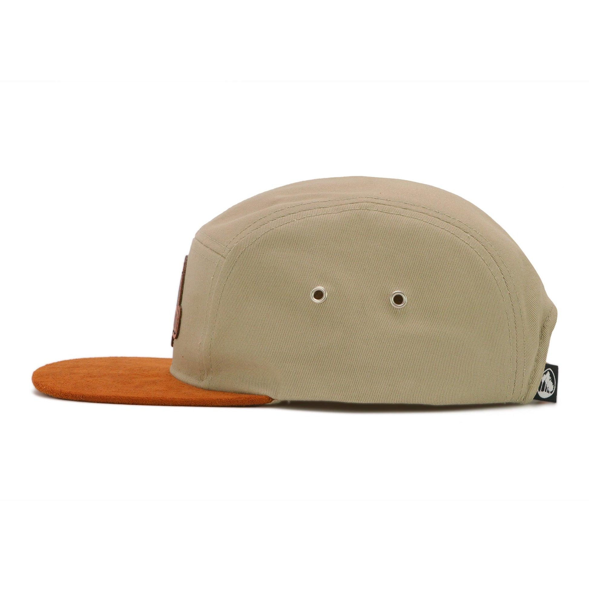 Side view of Golden Road Suede Flat Bill Hat