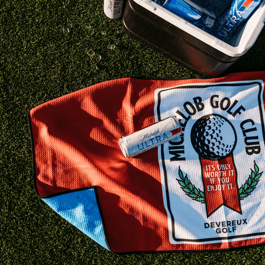Lifestyle of Michelob Golf Club towel