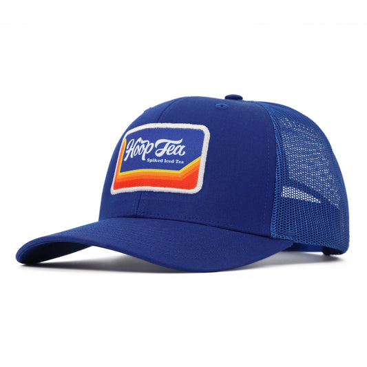 Front/side view of Hoop Tea Richardson Trucker Hat
