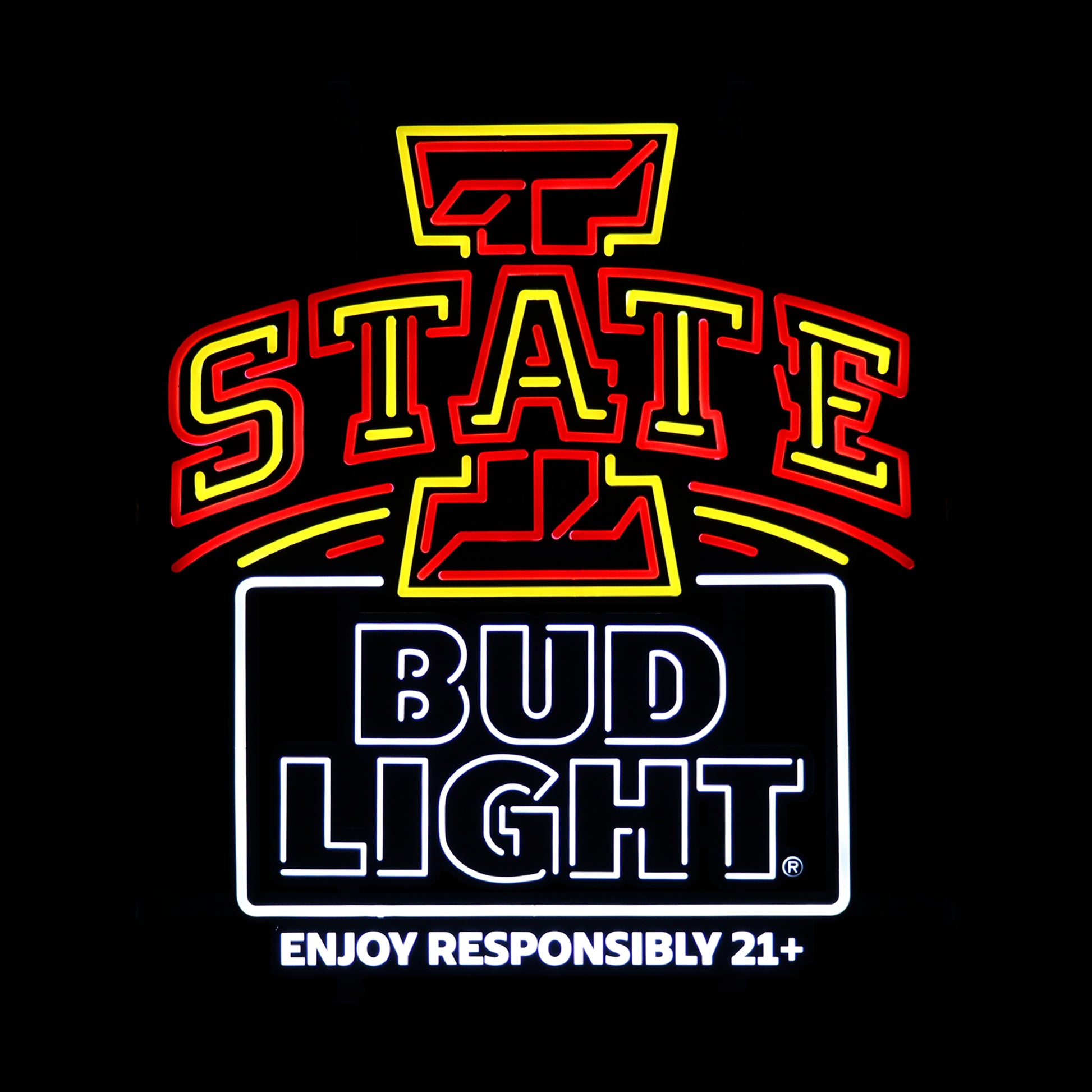 Iowa State Cyclones Bud Light LED Sign