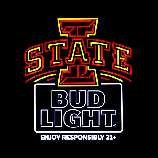 Iowa State Cyclones Bud Light LED Sign