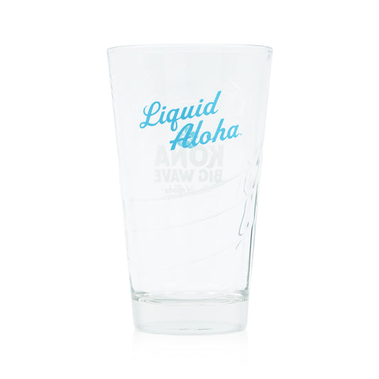 Kona Big Wave Embossed 16 oz Glass