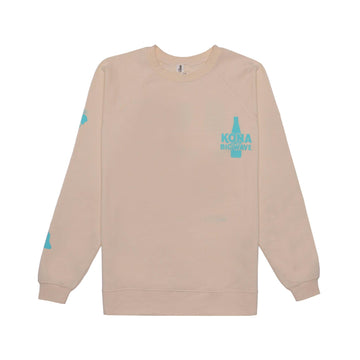 Front of Kona Icon Crewneck with front left chest logo
