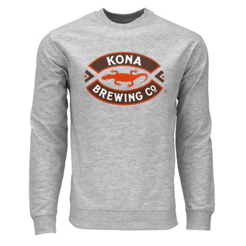 Kona Logo Crewneck Sweatshirt – Gray