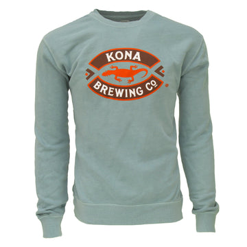 Kona Logo Crewneck Sweatshirt – Pigment Dyed Dusty Blue