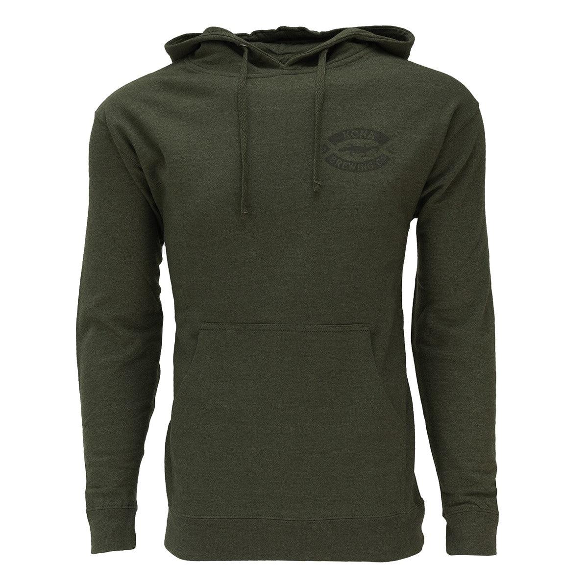 Kona Tonal Logo Hoodie – Army Heather