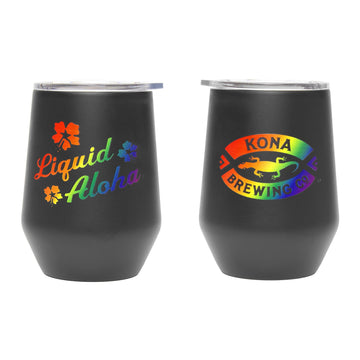 Kona x MiiR Liquid Aloha Wine Tumbler - Black