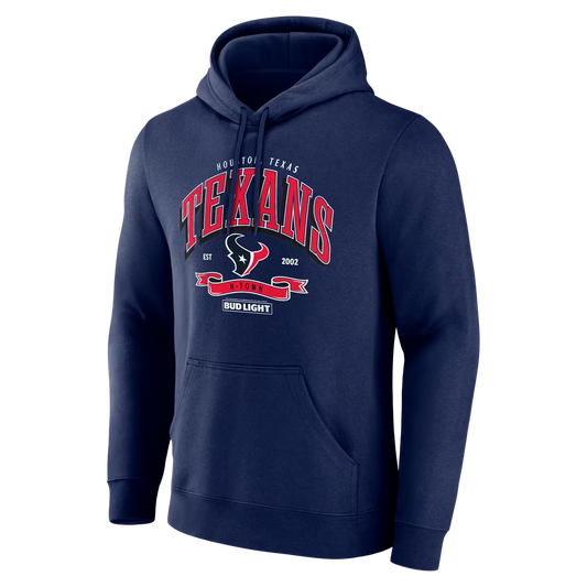 Houston Texans Navy Bud Light Hoodie