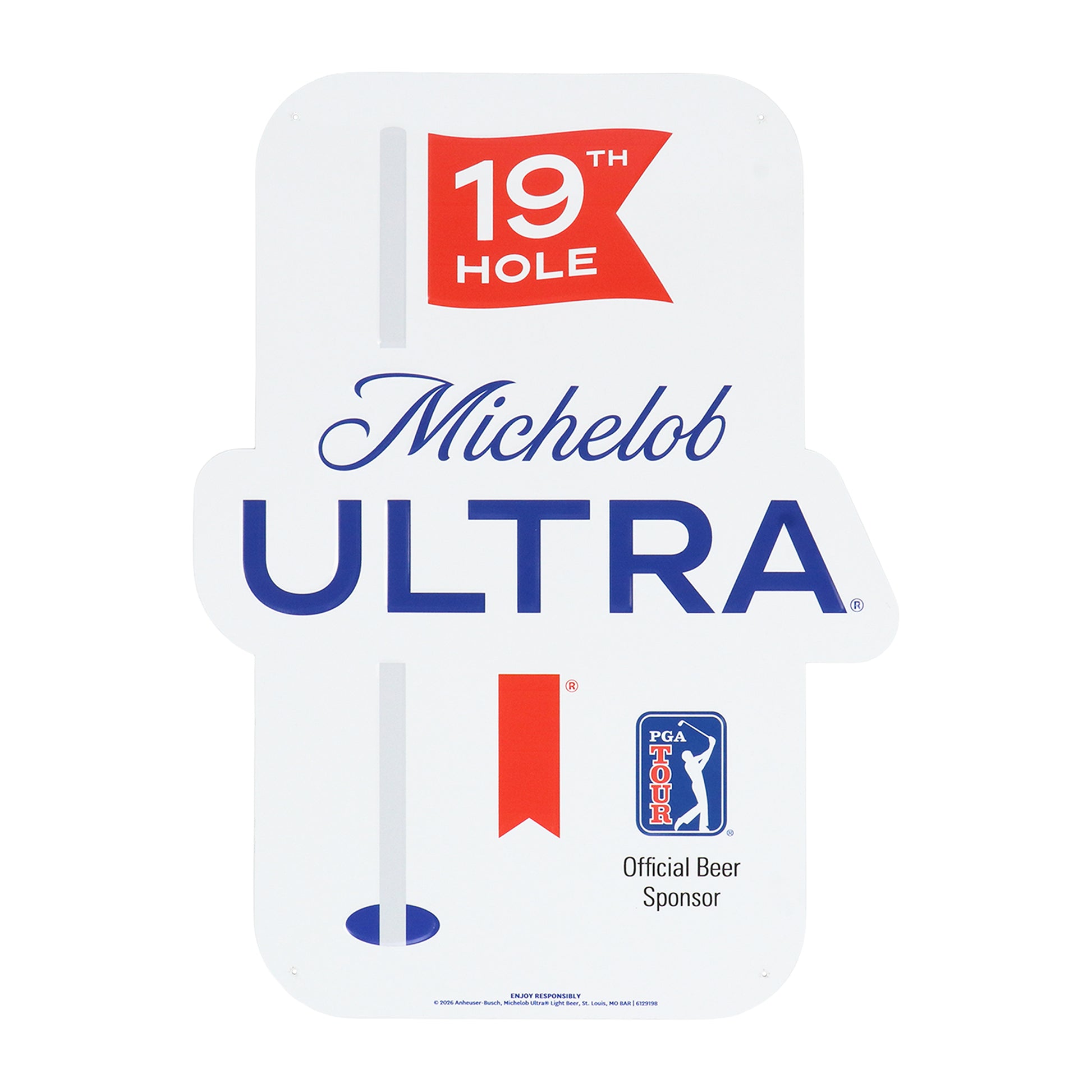 Michelob ULTRA PGA Golf Metal Sign