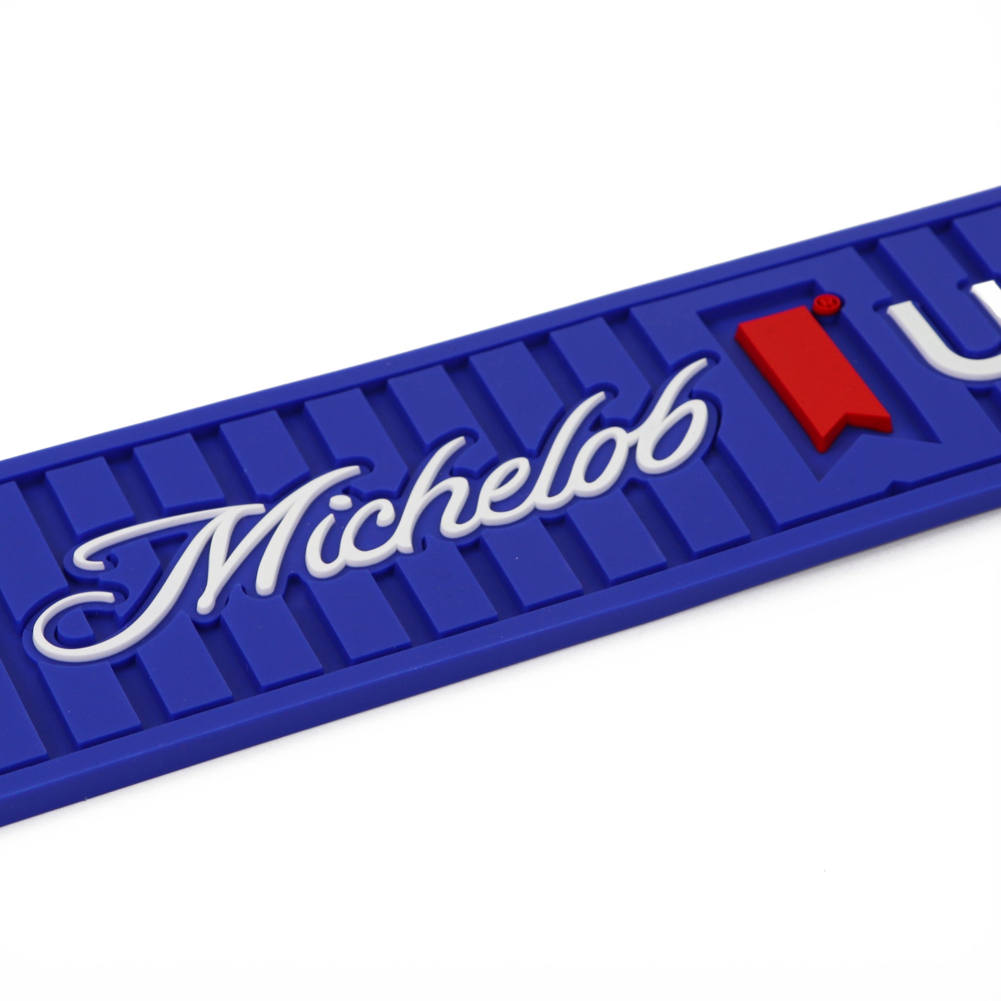 Zoomed in view of Michelob ULTRA Iconic Drip Mat