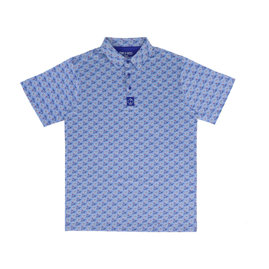 Michelob ULTRA Pins & Aces Polo - Sky Blue