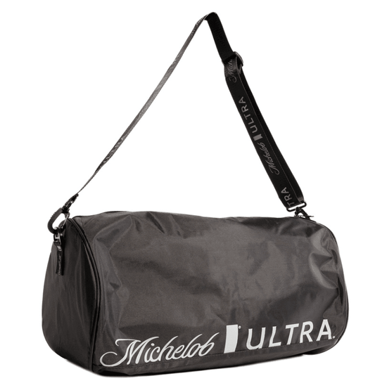 black michelob ultra gym duffel bag
