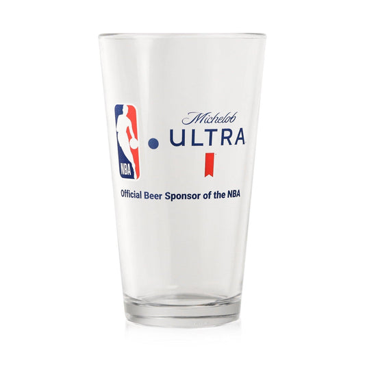 michelob ultra nba pint glass