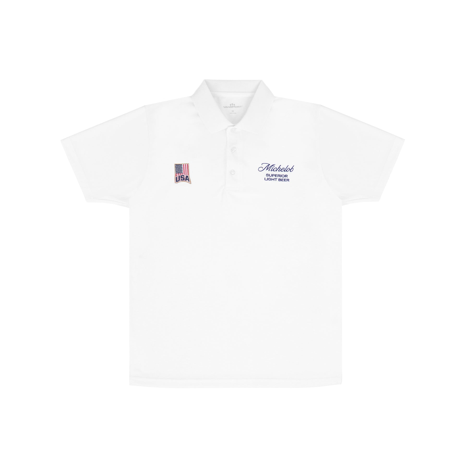 Michelob USA Performance White Polo