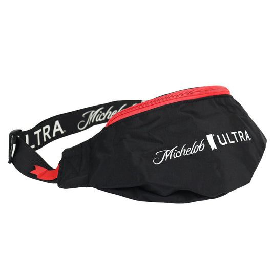 black and red michelob ultra fanny pack