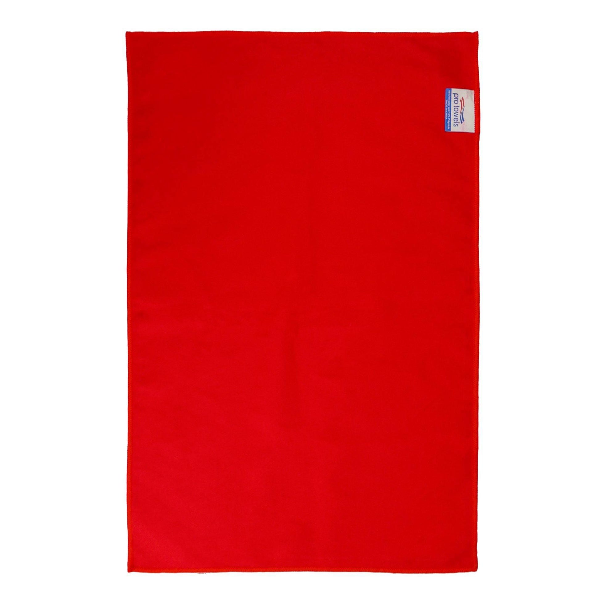 back of red towel no logo