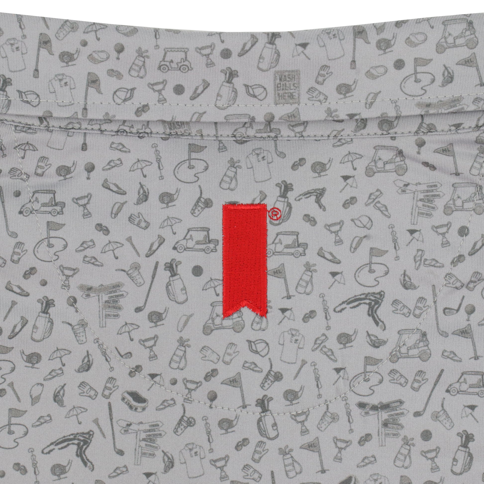Michelob ULTRA Grey Golf Patterned Polo