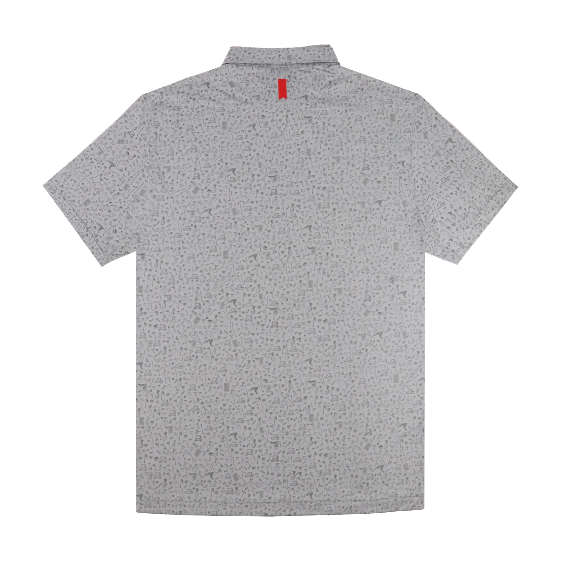 Michelob ULTRA Grey Golf Patterned Polo
