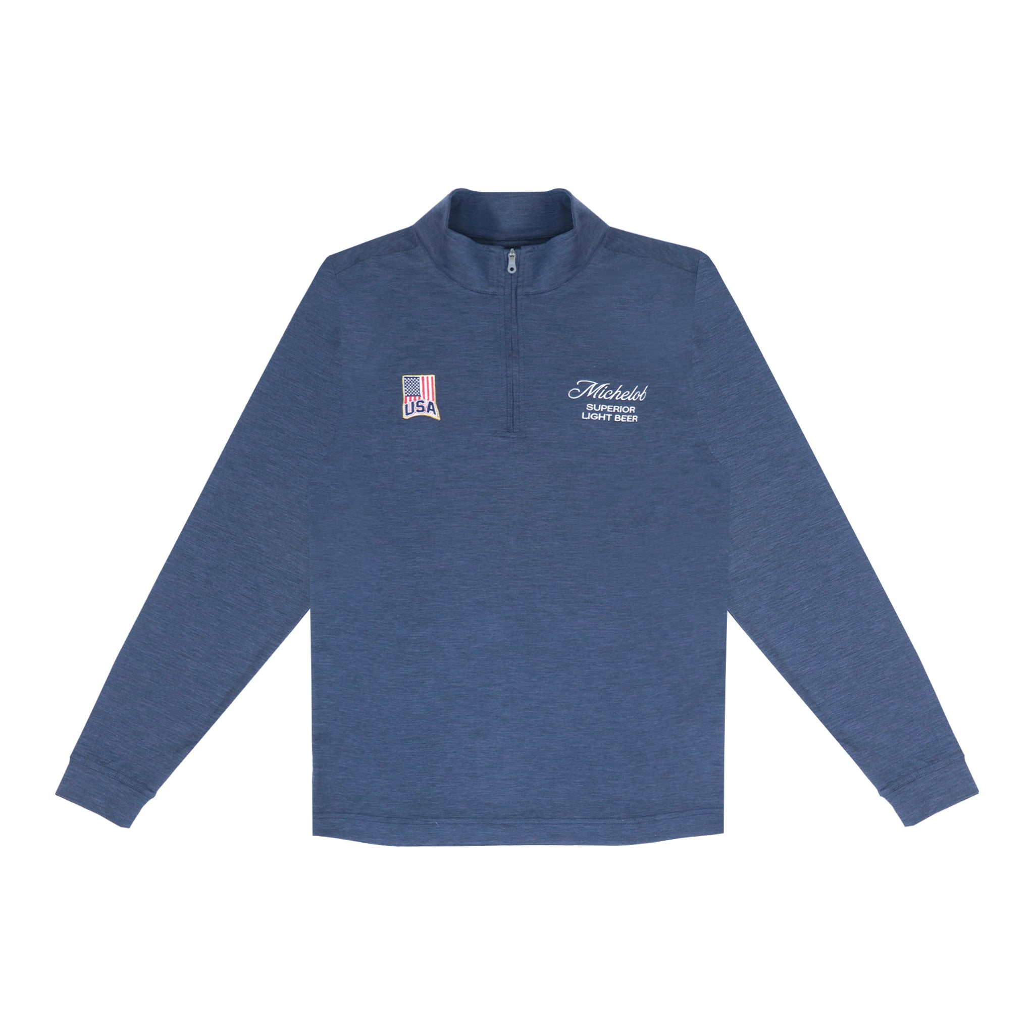 mi Michelob USA Vansport Men's Quarter-Zip