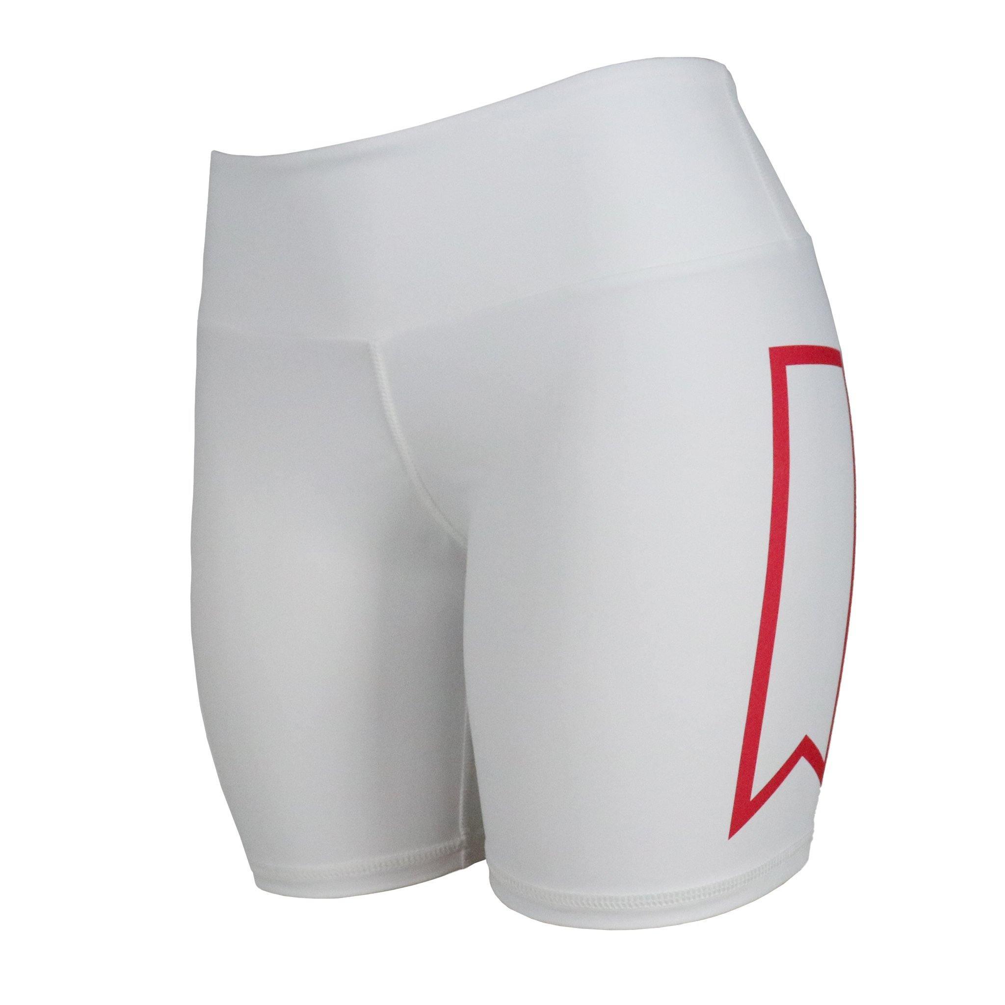Michelob ULTRA Women's White Stretchy Shorts - Side View