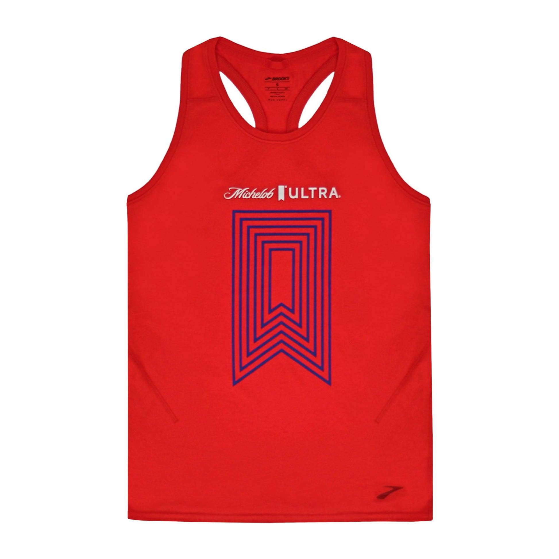 michelob-ultra-brooks-training-distance-tank-red-front