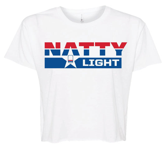 Natty Light Star Women's Crop T-Shirt