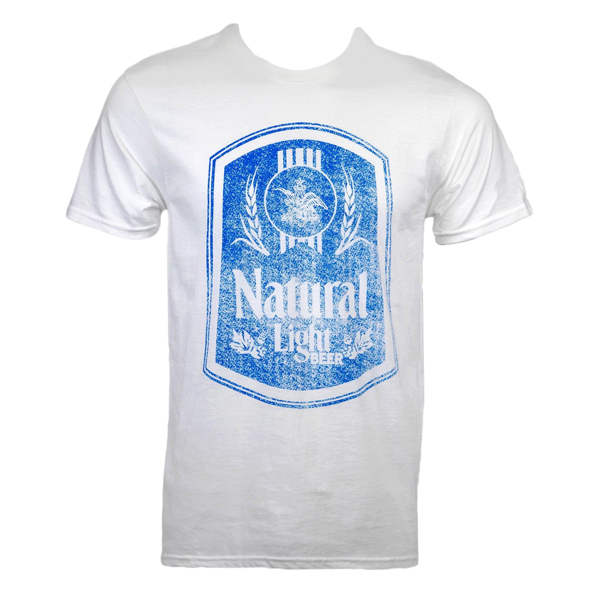 Natural Light Blue Vintage Logo T-Shirt
