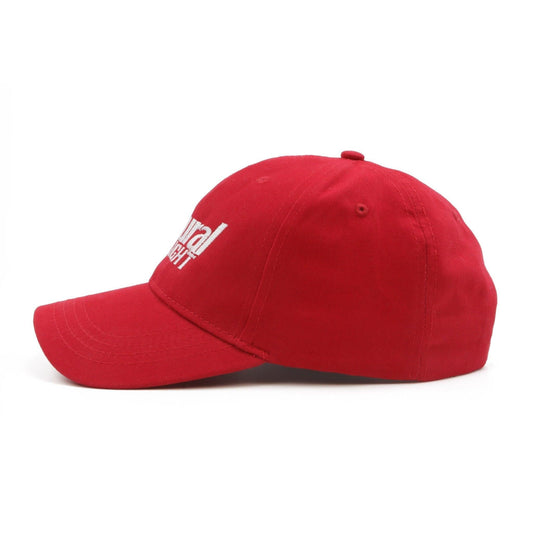 red hat side view 