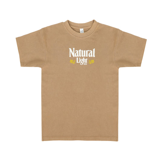 Front view of Natural Light Classic Heavyweight T-Shirt