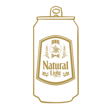 Natural Light Vintage Can Sticker