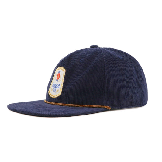 navy natural light vintage corduroy hat