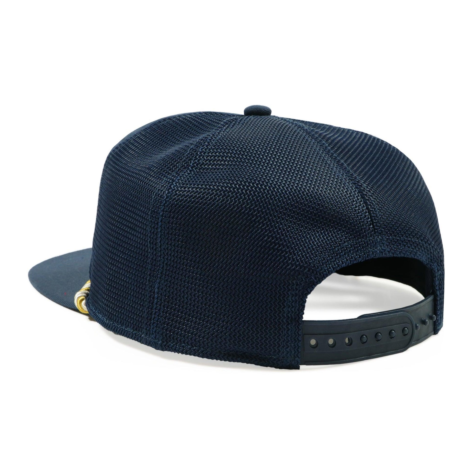 Natural Light Vintage Navy Flat Bill Hat - Snapback View