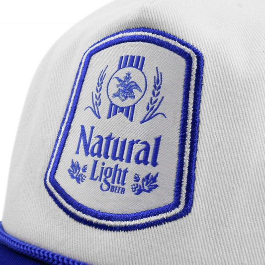 natural light painters hat blue and white
