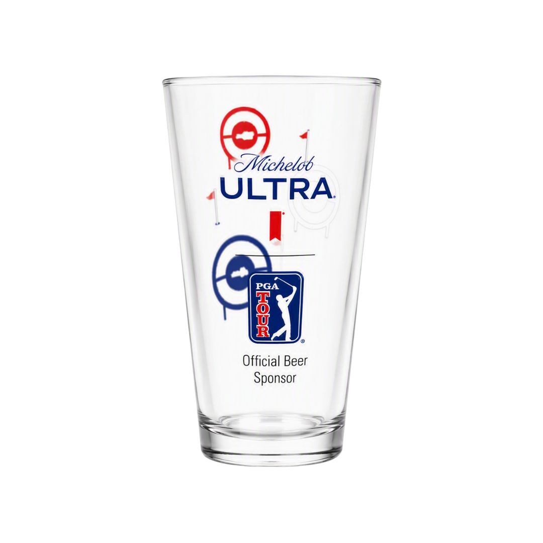 Michelob Ultra Driving Range Pint Glass