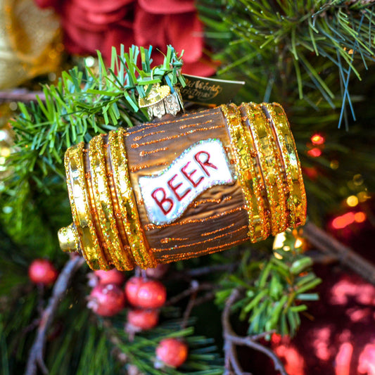 Beer Keg Ornament