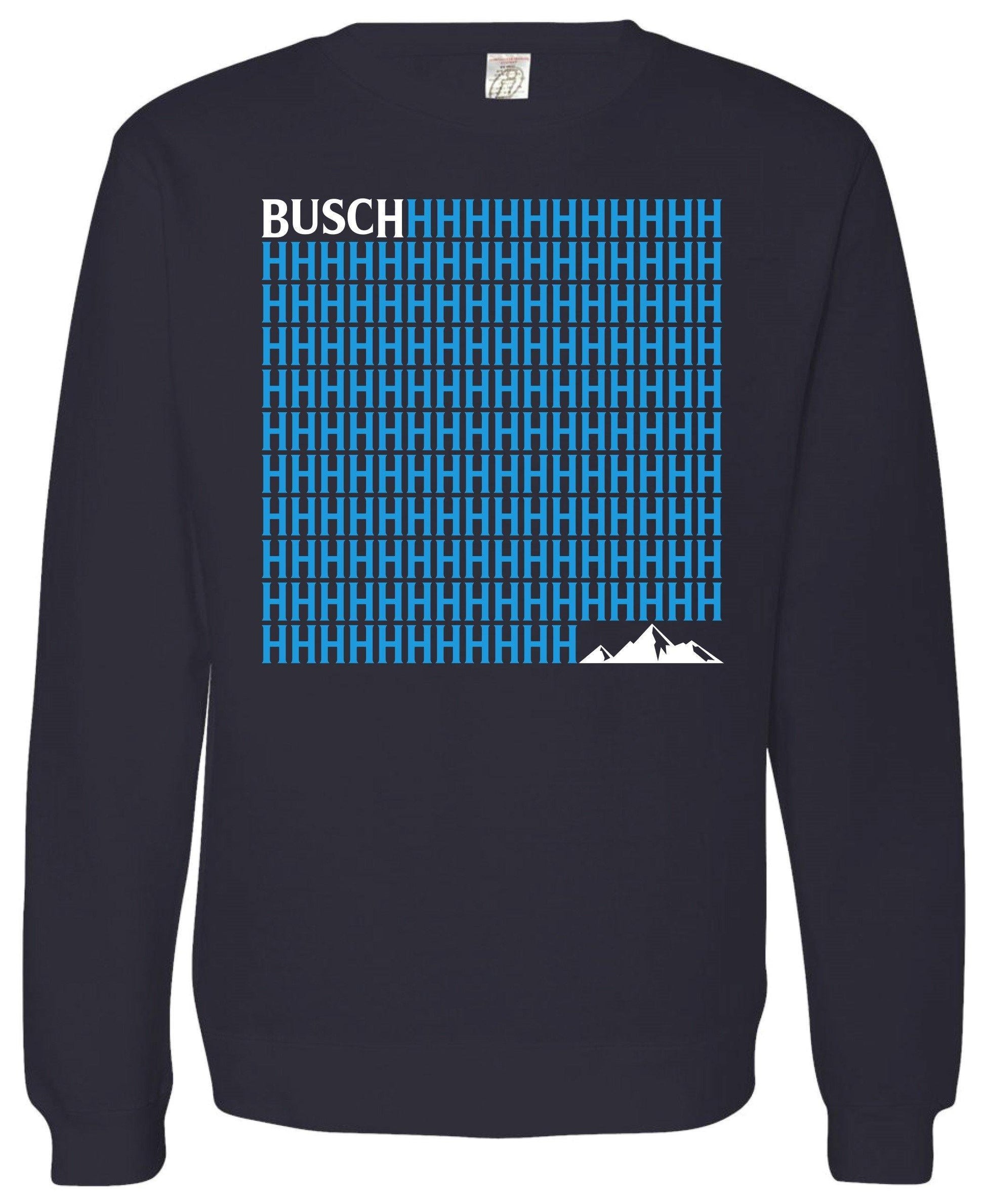 busch front crew sweatshirt