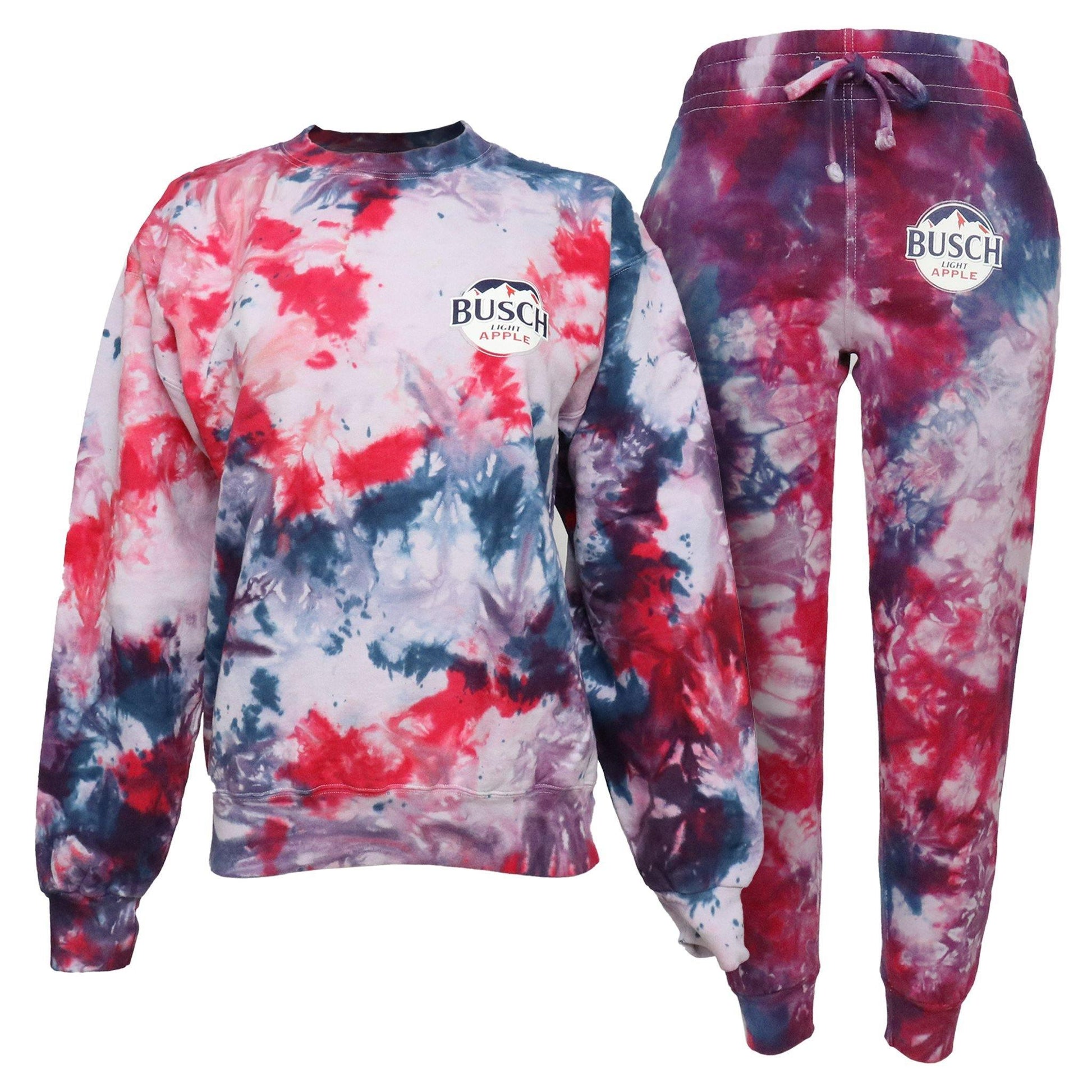 Busch Light Apple Tie-Dye Joggers - Front & Back View